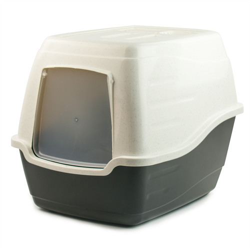Hooded cat loo litter - hooded,