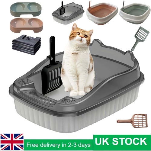 Open cat litter - open,