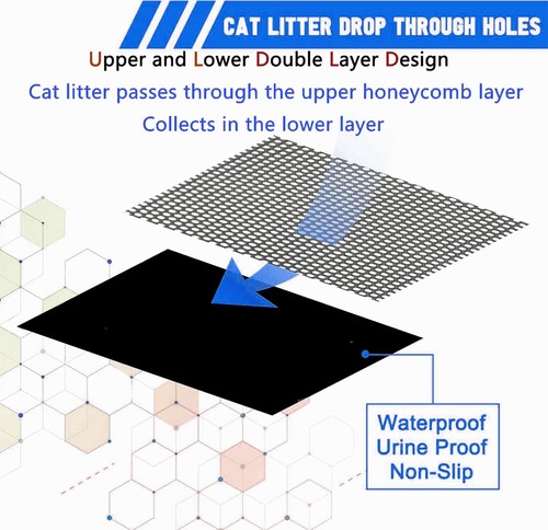 Large raised rim cat litter - cat,