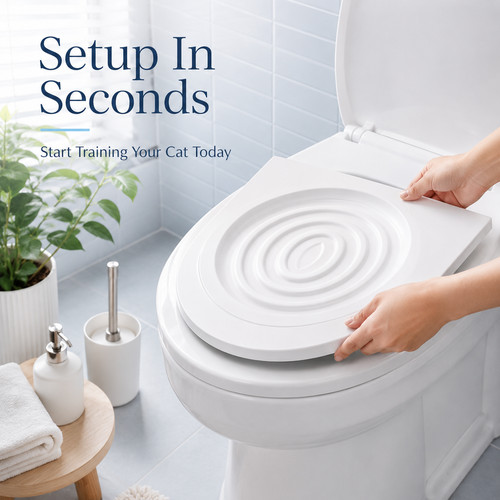 Cat toilet training seat - training,