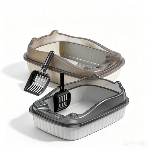 Large semi open cat litter - large,
