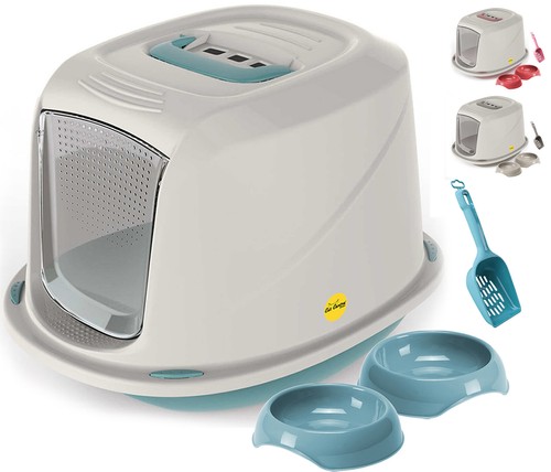 Cat hooded litter - hooded,