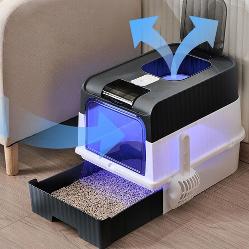 Large cat litter - box, self