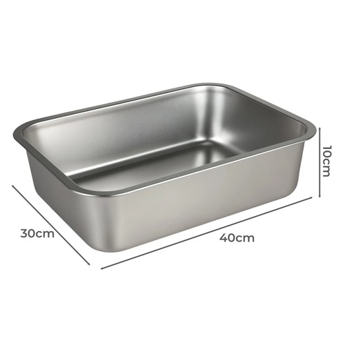 Large stainless steel - large, cat