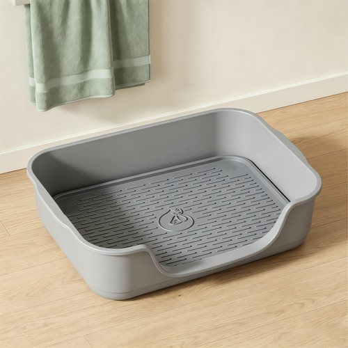 Large cat kitten litter tray - litter,