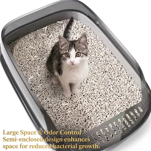 Cat litter tray box - tray, scoop