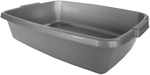 Deluxe cat litter tray silver - litter,