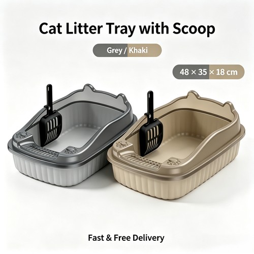 Open top deep cat - open, litter