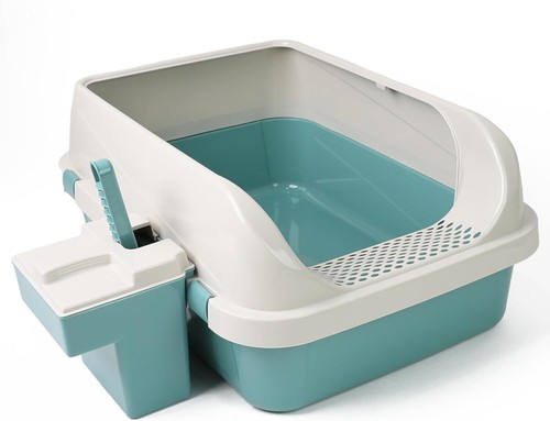 Cat litter tray box plastic - tray,