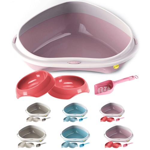 Corner litter tray jumbo - corner, large
