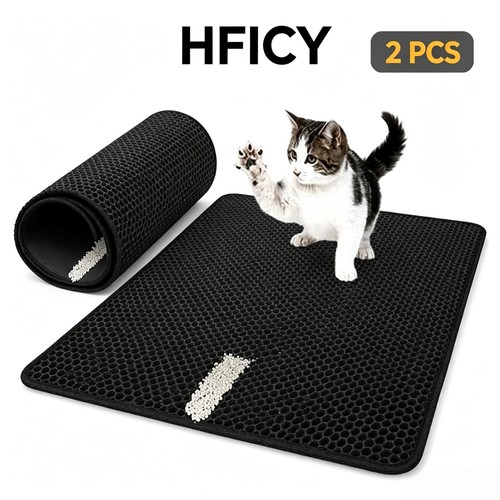 2pcs cat litter mat waterproof - 2pcs,