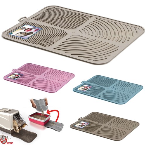 Cat litter tray mat clean - litter,