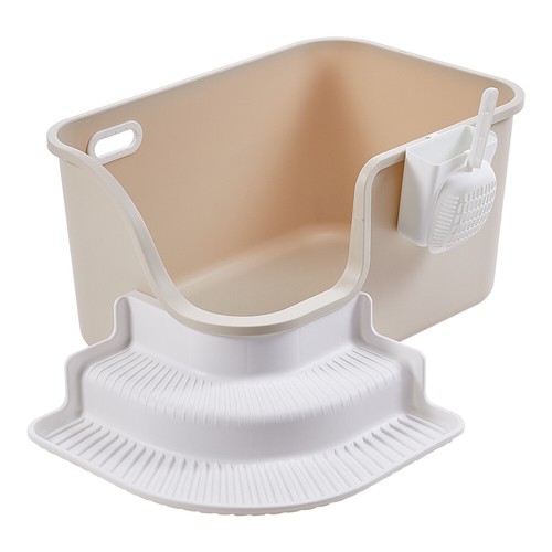 Open cat litter tray - open,