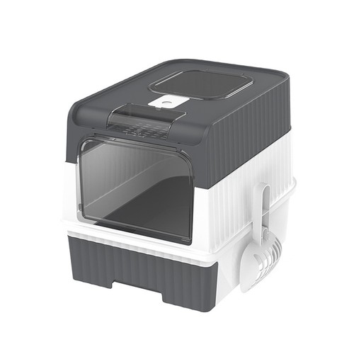 Cat hooded litter tray - hooded,