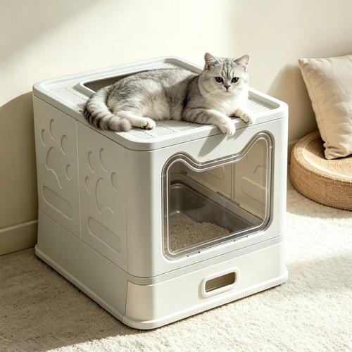 Enclosed cat litter - enclosed,
