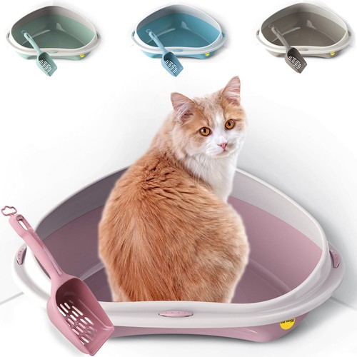 Corner large jumbo cat litter - large,