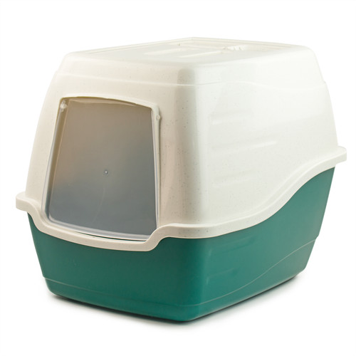 Hooded cat loo litter - hooded,