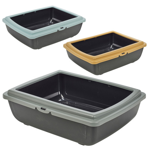 Large open cat litter high - open,