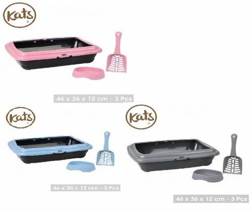 Cat kitten litter tray pce - litter, 3