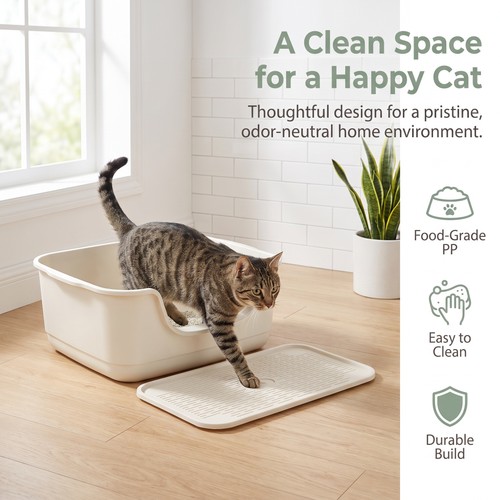 Large cat kitten litter - cat, tray