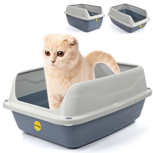 Open grey cat litter - litter, high